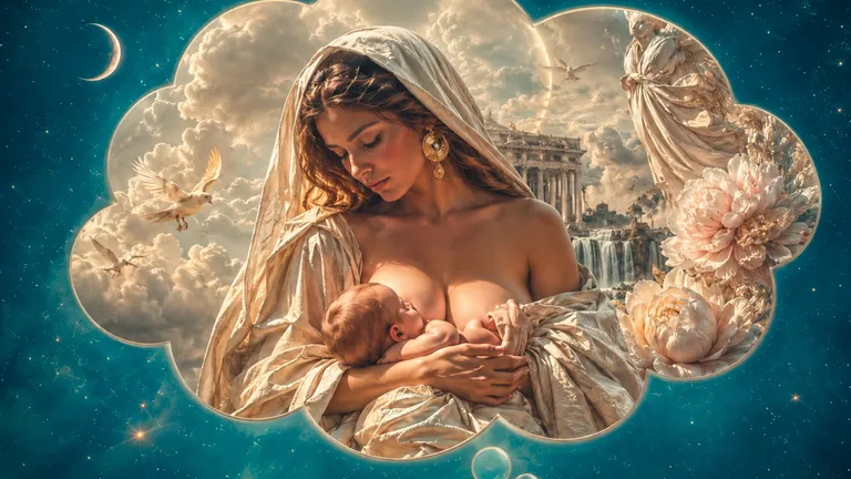 К чему снится младенец мужчине и женщине. Коллаж: Сорокина Екатерина, фото сгенерировано нейросетью GPT Images