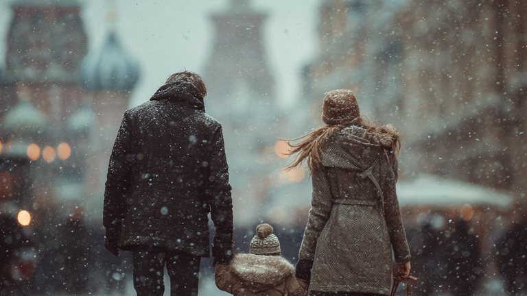 Погода в ноябре 2025 года в Москве и других города России. Фото сгенерировано нейросетью Midjourney