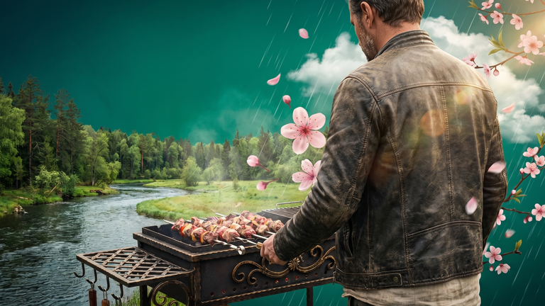 Погода на май 2026 года в Москве и других городах России. Коллаж: Сорокина Екатерина, фото сгенерировано нейросетью Nano Banana