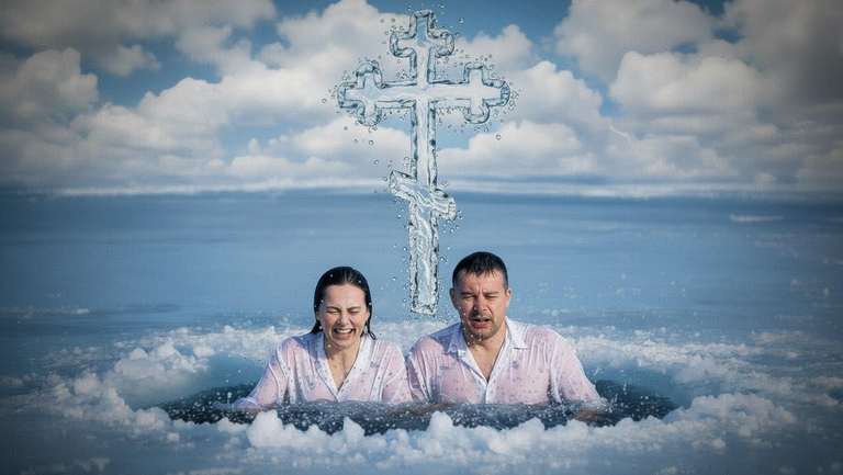 Крещение Господне в 2026 году: история и традиции праздника. Коллаж: Сорокина Екатерина, фото сгенерировано нейросетью Nano Banana