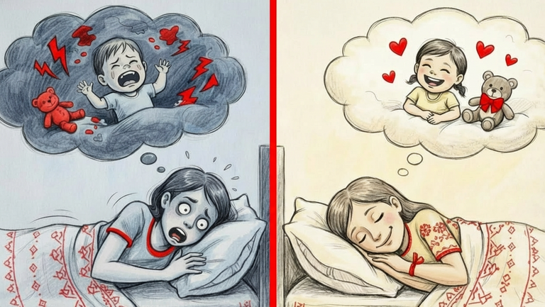 К чему снится ребенок. Коллаж: Гавришева Анна, фото сгенерировано нейросетью Nano Banana