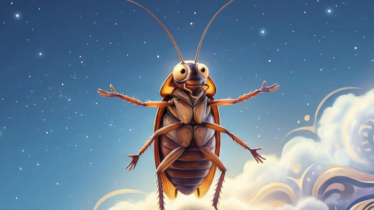 К чему снятся тараканы. Коллаж: Сорокина Екатерина, фото сгенерировано нейросетью Nano Banana