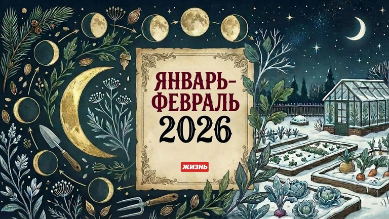 Лунный календарь садовода на январь–февраль 2026 года. Коллаж: Гавришева Анна