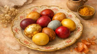 Не только луковая шелуха: как красиво покрасить яйца на Пасху 2026