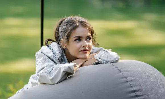 Кристина Корбут на съемках сериала «Гудовы». Фото: СТС