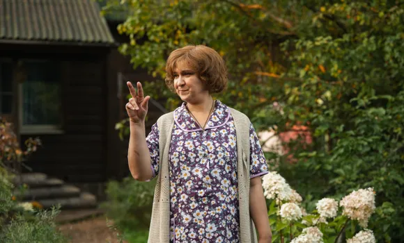 Олеся Железняк на съемках сериала «Гудовы». Фото: СТС