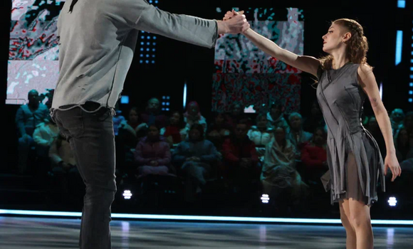 Никита и Алена на «Ледниковом периоде». ФОТО: Юрий Феклистов