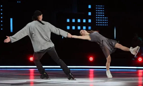 Никита и Алена на «Ледниковом периоде». ФОТО: Юрий Феклистов