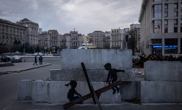 Граффити Бэнкса в Украине. Фото: соцсети