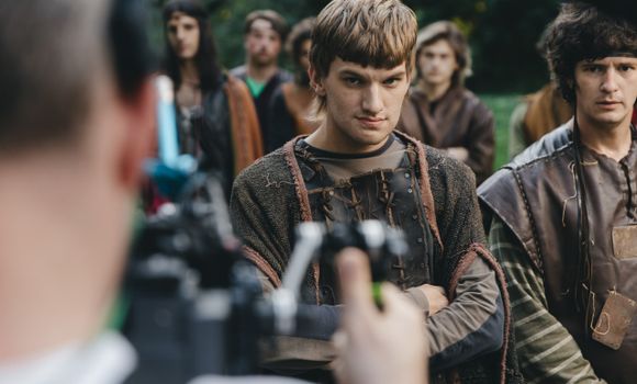 Андрей Максимов на съемках сериала «Москва слезам не верит. Все только начинается». Фото: онлайн-кинотеатр Wink