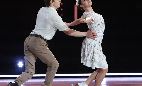 Анна Щербакова и Константин Раскатов во время выступления. ФОТО: Юрий Феклистов