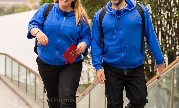 Игорь Рыбаков и Полина Рыбакова в 3 сезоне шоу «Сокровища императора». Фото: ТНТ