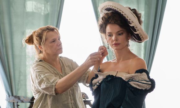 Елизавета Боярская на съемках сериала «Царь ночи». Фото: онлайн-кинотеатр Premier 