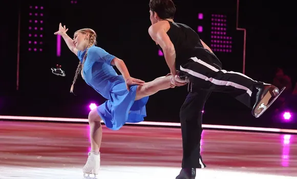 Александра Трусова и Иван Жвакин во время выступления. ФОТО: Юрий Феклистов