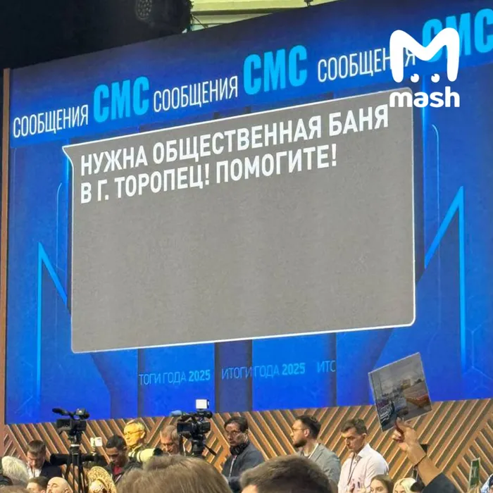 Жители города Торопец попросили Путина помочь им сделать общественную баню. Фото: @breakingmash