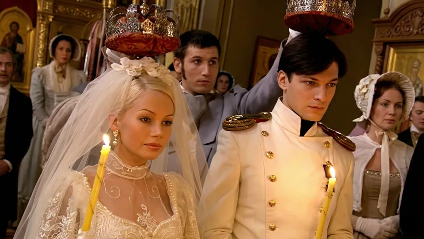 Даниил Страхов и Елена Корикова в сериале «Бедная Настя». Фото: кадр из фильма