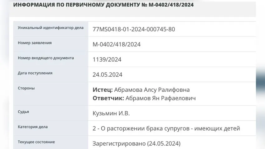 Иск певицы появился на сайте мировых судей. Фото: @t.me/SuperRu