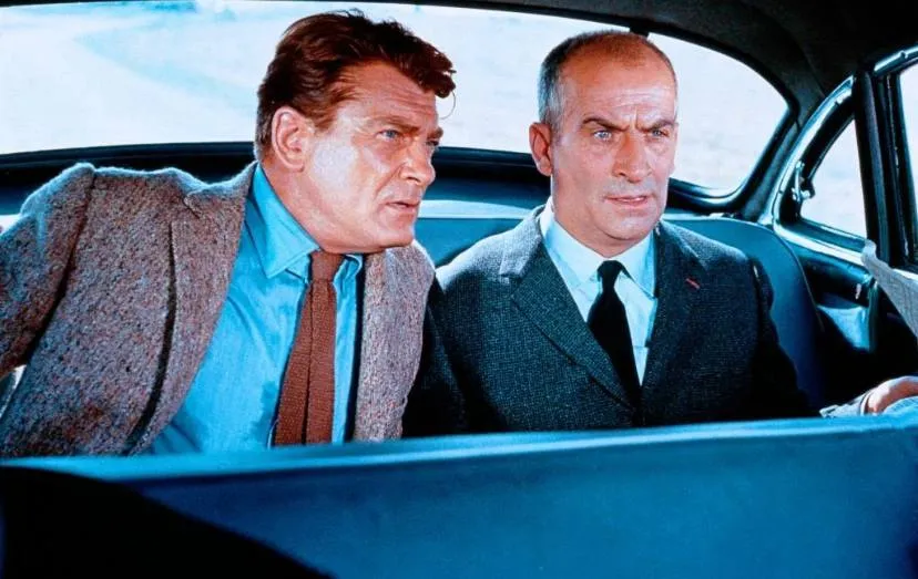 С Жаном Маре они поладили. Кадр из фильма "Фантомас", 1964, реж. Андре Юнебель