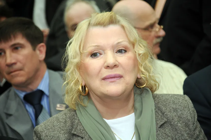 85-летняя советская и российская актриса театра, кино и дубляжа, народная артистка РСФСР, лауреат Государственной премии РСФСР имени братьев Васильевых Галина Польских. Фото: legion-media.ru