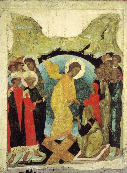 Воскресение Христово, икона Андрея Рублева, 1408—1410 годы