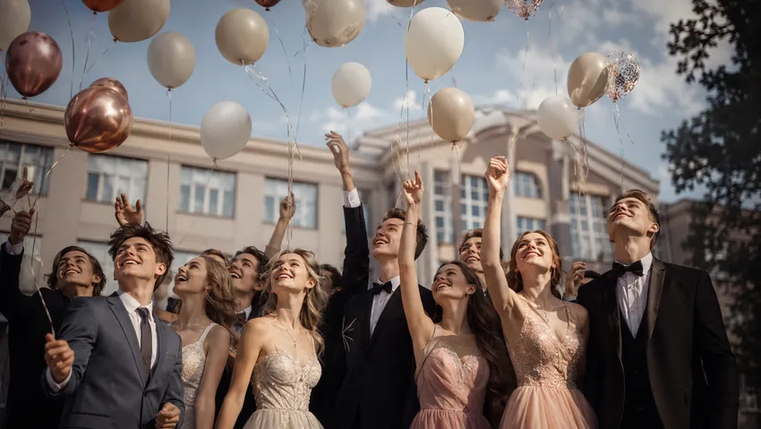 Короткие поздравления с выпускным 11 класса. Фото сгенерировано нейросетью GPT Images