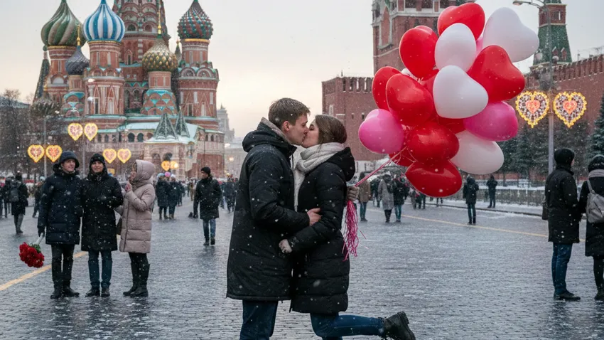 Куда сходить на День святого Валентина в 2026 году. Фото сгенерировано нейросетью Nano Banana