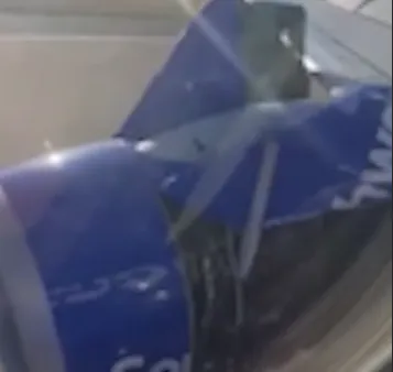 Boeing 737-800 пришлось экстренно посадить из-за оторвавшегося капота двигателя. Фото: @t.me/shot_shot