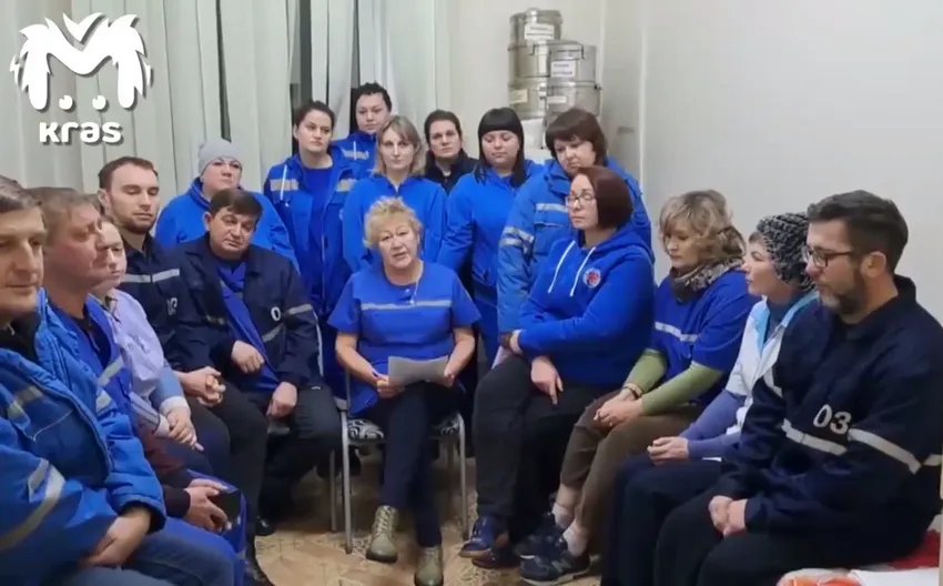 Коллектив скорой помощи не доволен тем, что начальство не выполняет президентские указы. Фото: @t.me/kras_mash