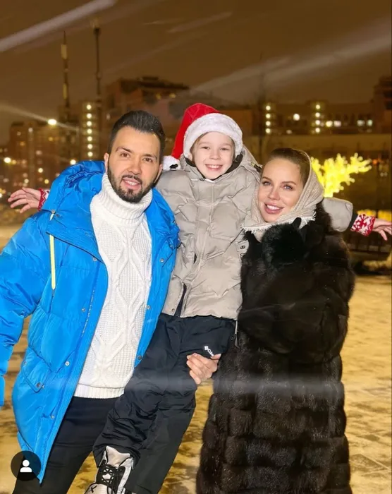 Денис Клявер с супругой Ириной и сыном Даниэлем. Фото: Instagram (запрещен в России) / @denisklyaver