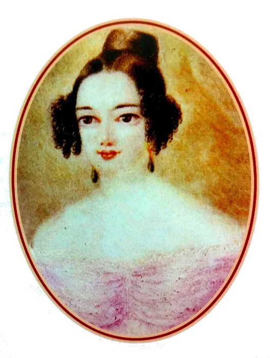 Екатерина Сушкова. Неизвестный художник. Миниатюра, 1837 год. Фото: tarhany.ru 