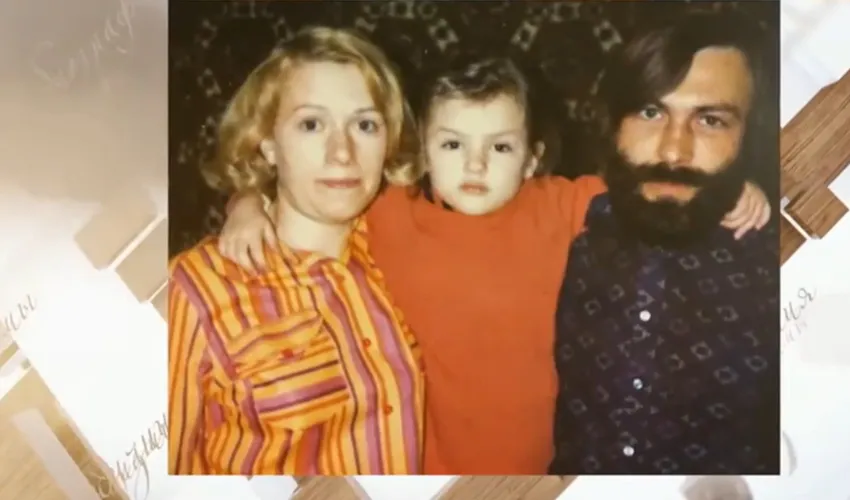 Валентина Талызина и Леонид Непомнящий с дочкой Ксенией. Фото: кадр из программы «Судьба человека»