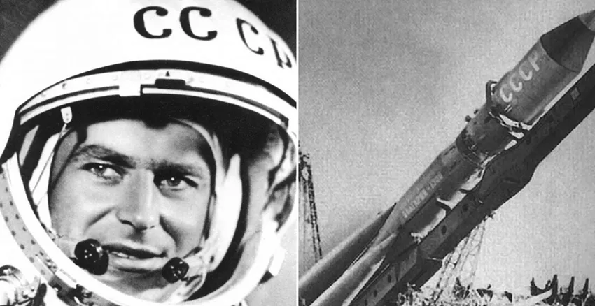 Герман Титов и его корабль «Восток-2». ФОТО: historyrussia.org