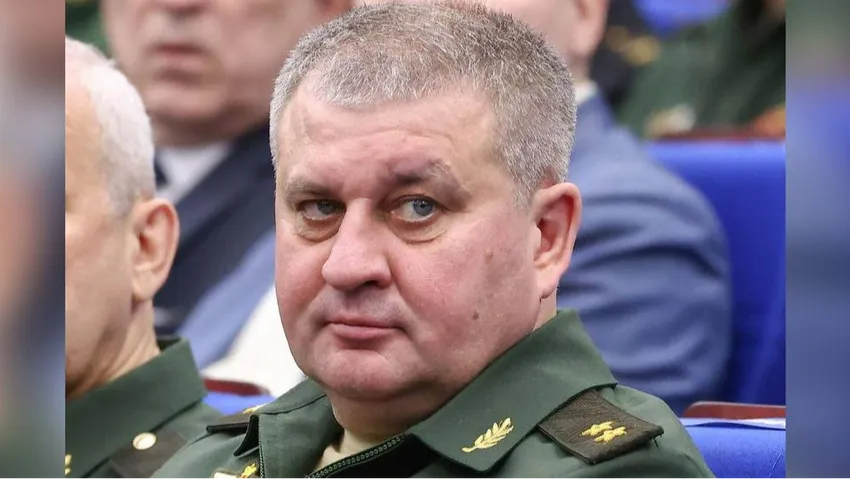 53-летний начальник Главного управления связи ВС РФ Вадим Шамарин. Фото: @t.me/mash