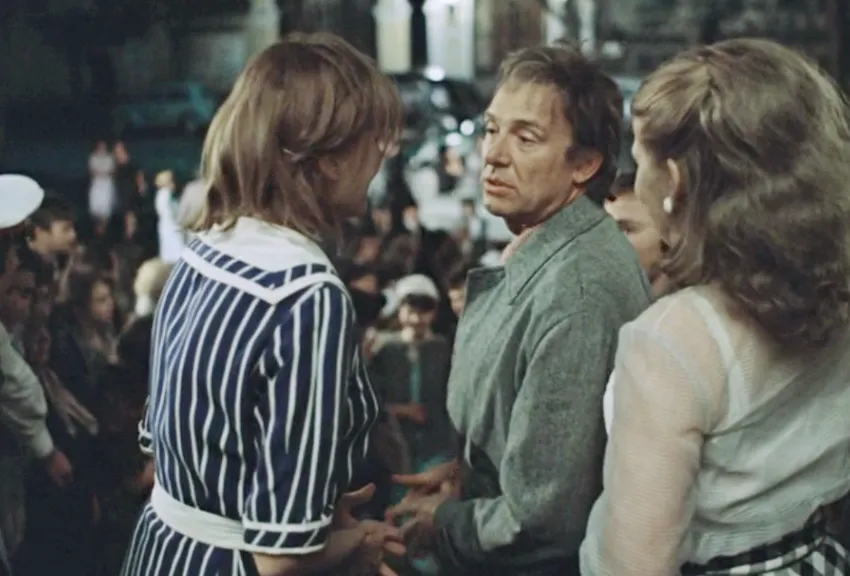 Смоктуновский в роли самого себя в картине «Москва слезам не верит», 1979, реж. Владимир Меньшов