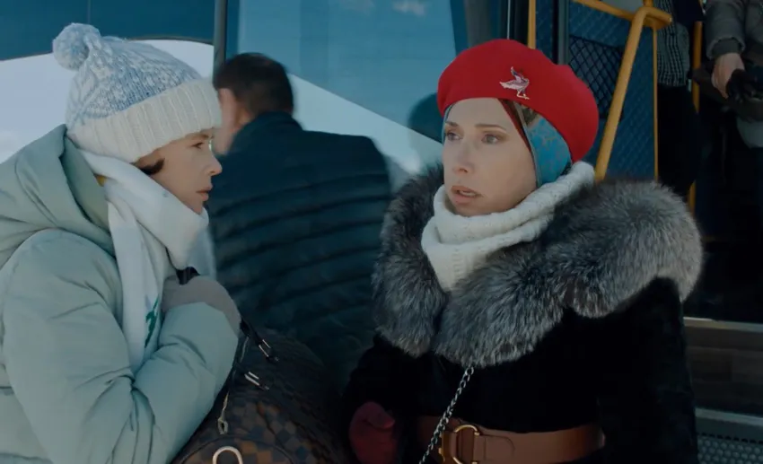 Екатерина Шпица и Елена Воробей. Кадр из сериала "Полярный-3", реж. Илья Аксёнов, 2023 год