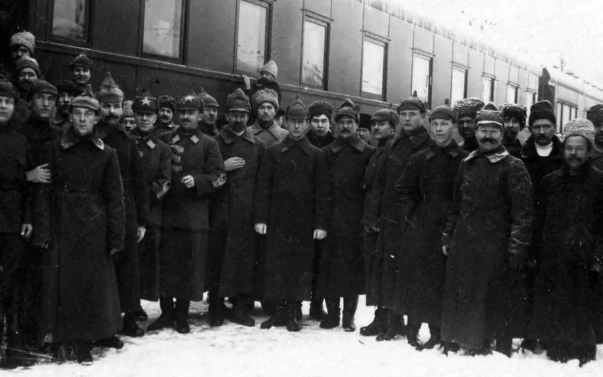 Команда легендарного поезда. Фото: commons.wikimedia.org