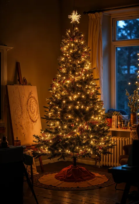 В 2026 году гирлянды играют огромную роль в украшении елки. Фото: freepik.com