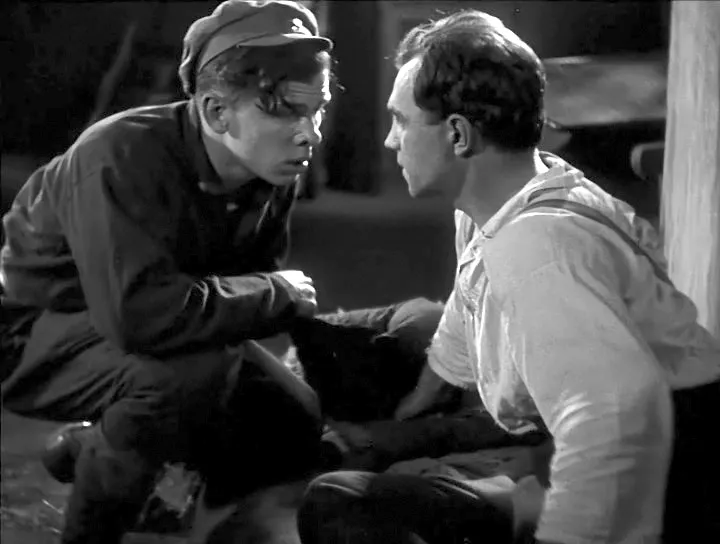 Молодой Георгий Жженов (слева) в роли Тереши. Кадр из фильма «Чапаеве», 1934, реж. Георгий Васильев, Сергей Васильев