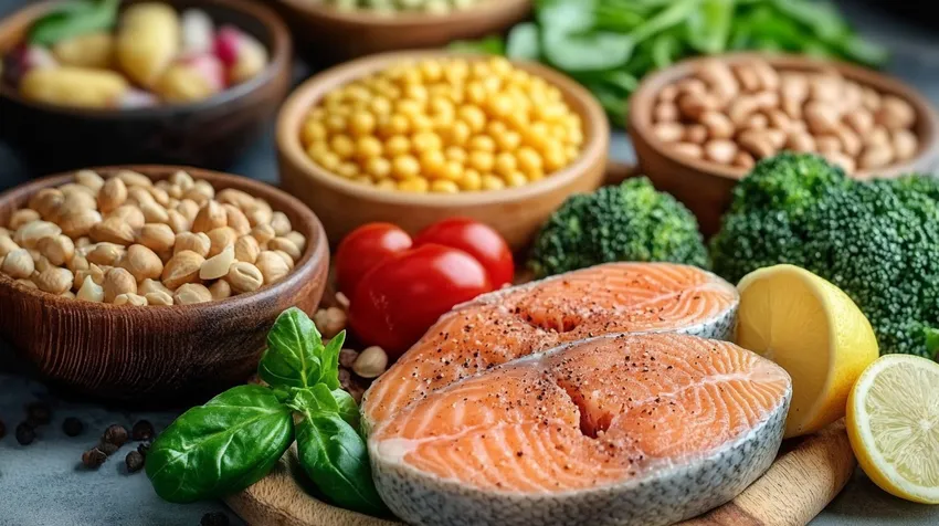 Полезные продукты. Фото сгенерировано нейросетью midjourney.com