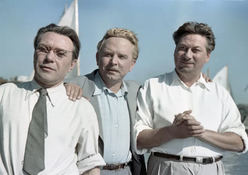 Кадр из фильма "Верные друзья", 1954, реж. Михаил Калатозов