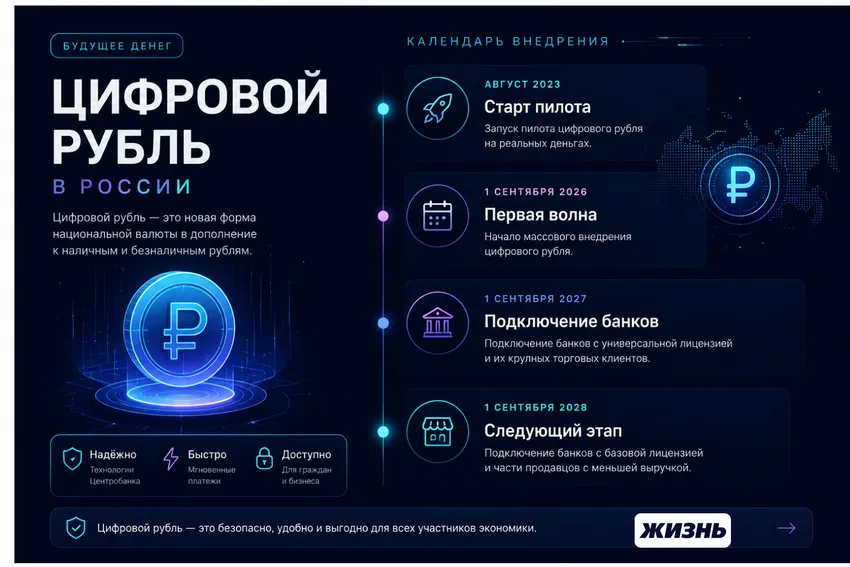 Когда введут цифровой рубль в России: календарь по датам. Коллаж: Сорокина Екатерина