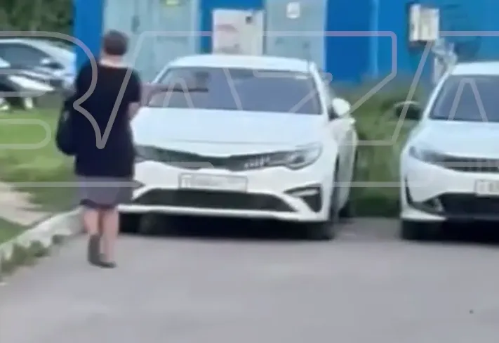 Под Калугой разъяренная женщина разгромила топором 10 машин и сбежала. Фото: t.me/bazabazon