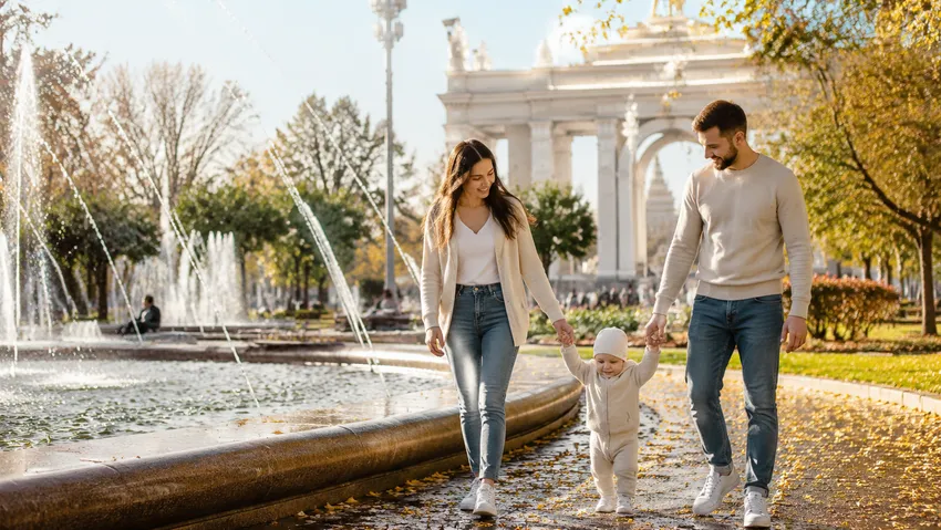 Погода на осень в Москве и Московской области в 2026 году. Фото сгенерировано нейросетью GPT Images