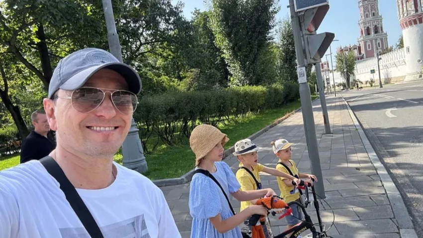 Сергей Безруков с детьми. Фото: соцсети актера