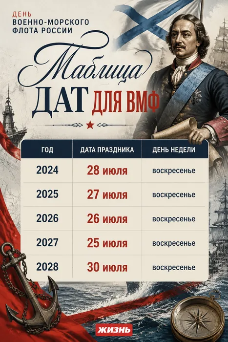 Даты Дня Военно-морского флота. Коллаж: Сорокина Екатерина