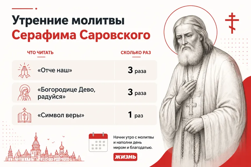 Утренние молитвы Серафима Саровского. Коллаж: Сорокина Екатерина