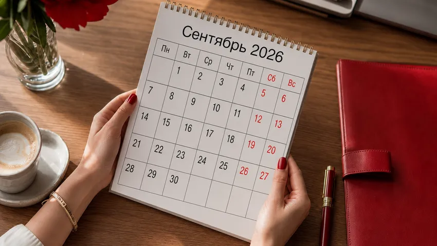 Рабочие, выходные и праздничные дни в сентябре 2026 года. Фото сгенерировано нейросетью GPT Images