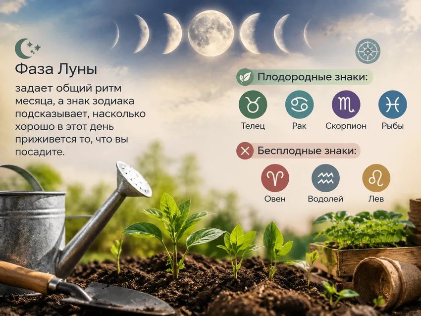 Работы по знакам зодиака Луны в октябре 2026. Коллаж: Сорокина Екатерина