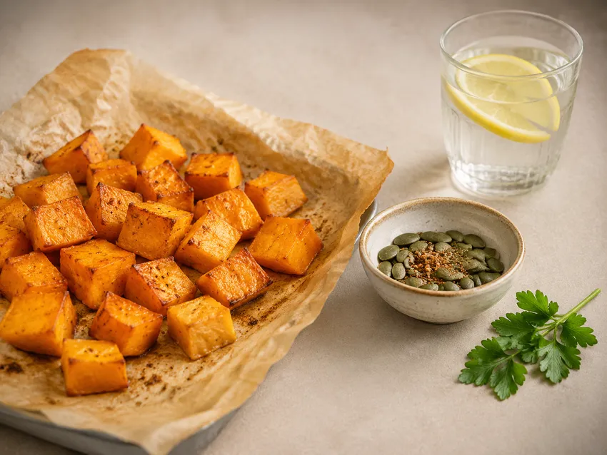 ПП-рецепты из тыквы: как готовить полезные блюда без масла, сливок и лишних калорий. Фото сгенерировано нейросетью GPT Images
