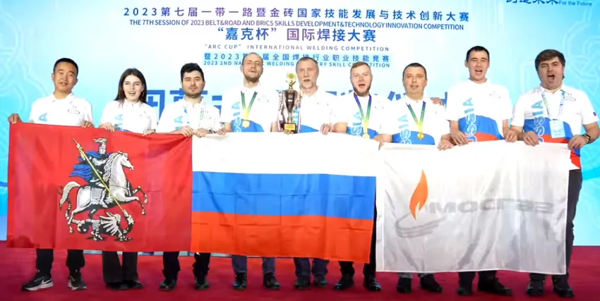 В Китае сборная российских сварщиков победила на чемпионате мира по сварке. Фото: соцсети